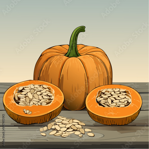 drying seeded pumpkin halves for backyard feed