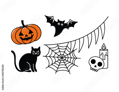 set of halloween icons

