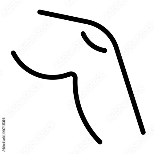 knee icon for illustration