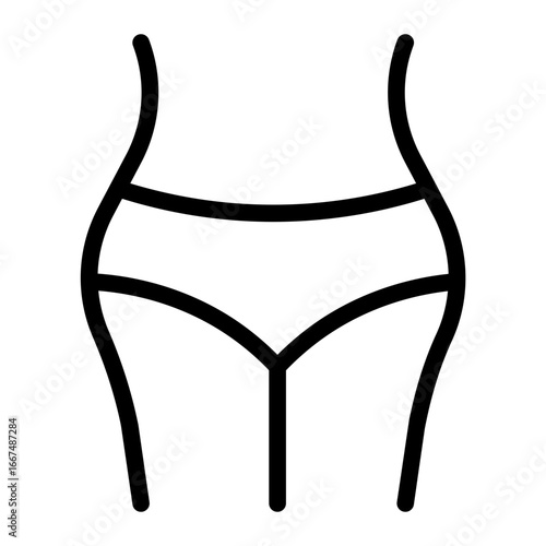 buttocks icon for illustration