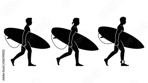 Surfing Sport Icon Surfer on Surfboard Vector Pictogram