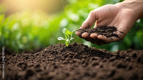 Use of chemical fertilizers based on soil analysis and tailor-made fertilizers + agriculture + premium images