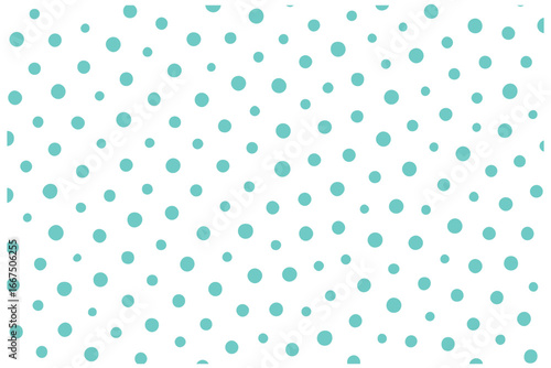 Hot pink polka dot seamless pattern with bright small dots on white background