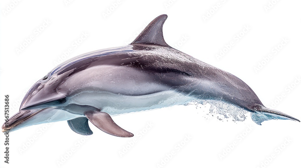 Fototapeta premium Dolphin leaping gracefully