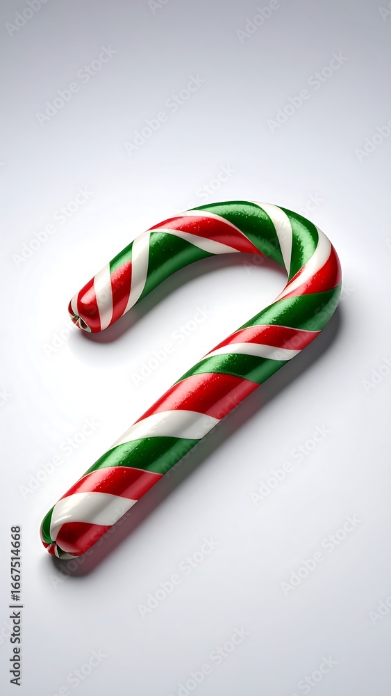 Fototapeta premium Candy cane on a light background