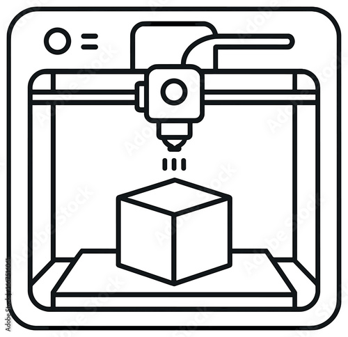 Precision 3d printing: innovative manufacturing technology vector for custom object creation
