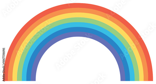 Vibrant rainbow gradient vector illustration for pride – colorful spectrum graphic art design