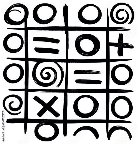 Abstract ink dynamics vector: creative pattern and simple black and white design concept