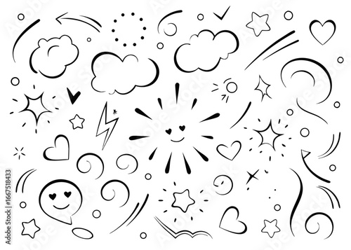Charming cartoon speech bubble with a fun comic book style effect and vibrant color accents for creative projects