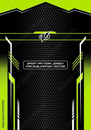 Sublimation Vector Jersey Design Sport Pattern Template