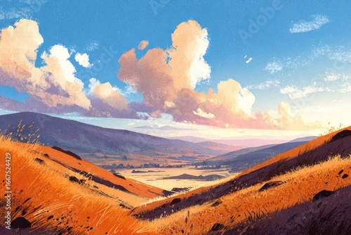 Golden Valley Sunset View From Hills