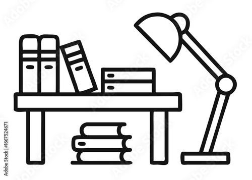 A comprehensive collection of discovery themed icons featuring blending books and related educational elements in a striking color palette