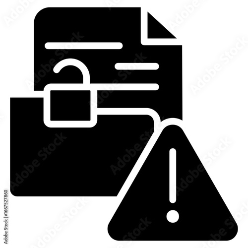 Data Breach glyph icon