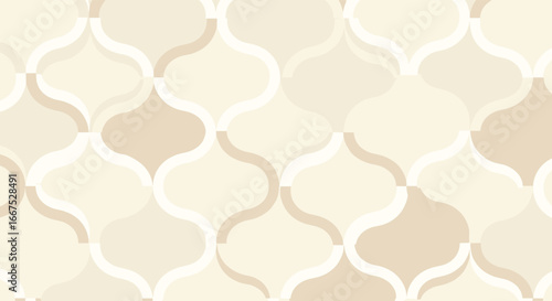 Elegant neutral geometric pattern for sophisticated interiors and graphic design projects, a timeless classic look
