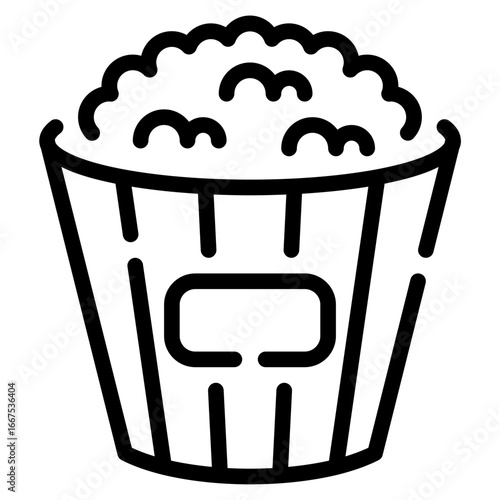 Popcorn Illustration for Street Food