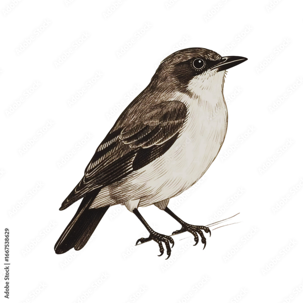 Obraz premium vector illustration of a bird