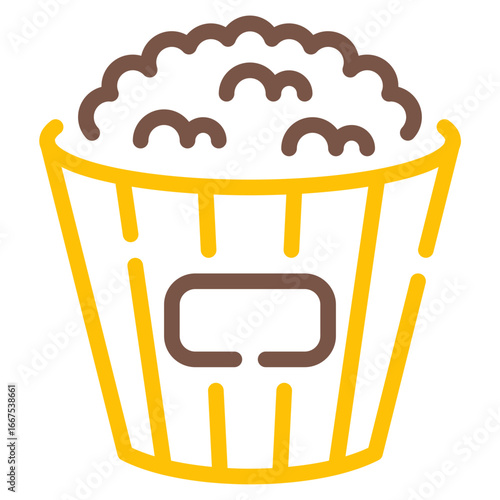 Popcorn Illustration for Street Food