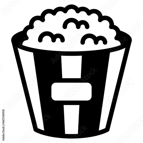 Popcorn Illustration for Street Food