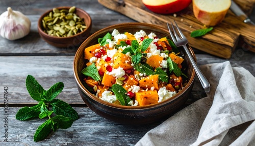 Autumnal Roasted Pumpkin Salad
