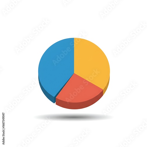 Modern 3D pie chart visualizes data insights for business growth and financial analysis Free Download Modern 3D pie chart visualizes data insights for business growth and financial analysis - GFXLoad