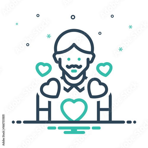 Mix icon for i love dad
