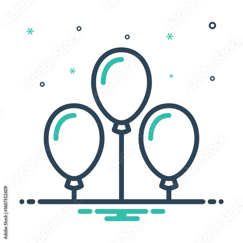 Mix icon for balloons