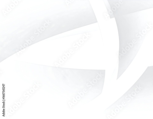 Abstract White Curves, Soft Light, Close-Up