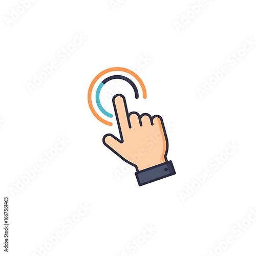 Click here to engage and interact with a modern user interface design for your website