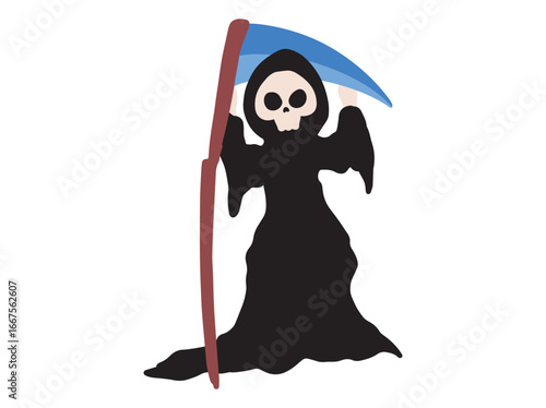 Angel of Death Cartoon Illustration

