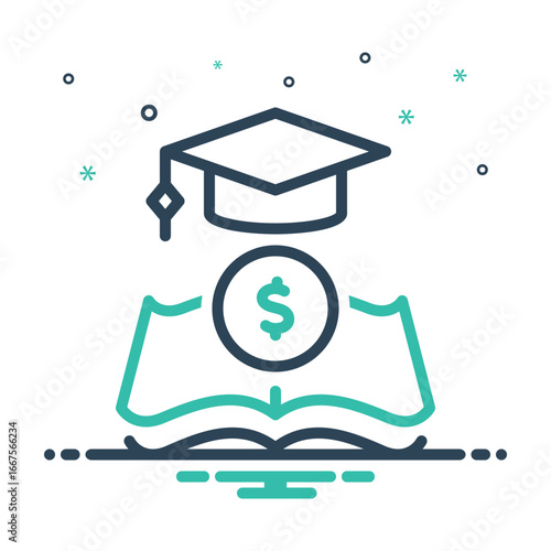 Mix  icon for scholarship