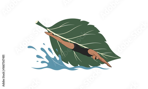 Whisk_6fffc518ea.evector, illustration, swimmer, water, sport, pool, swim, isolated, athlete, competition, set, diving, people, man, action, fitness, woman, swimming, body, cartoon, female, person, ps