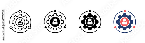 Human Resources icon sheet multiple style collection