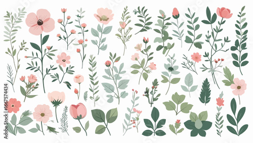 Suitable for branding, lifestyle blogs or garden themed designs. Ideal for wedding invitations, greeting cards, social media posts, and botanical websites.