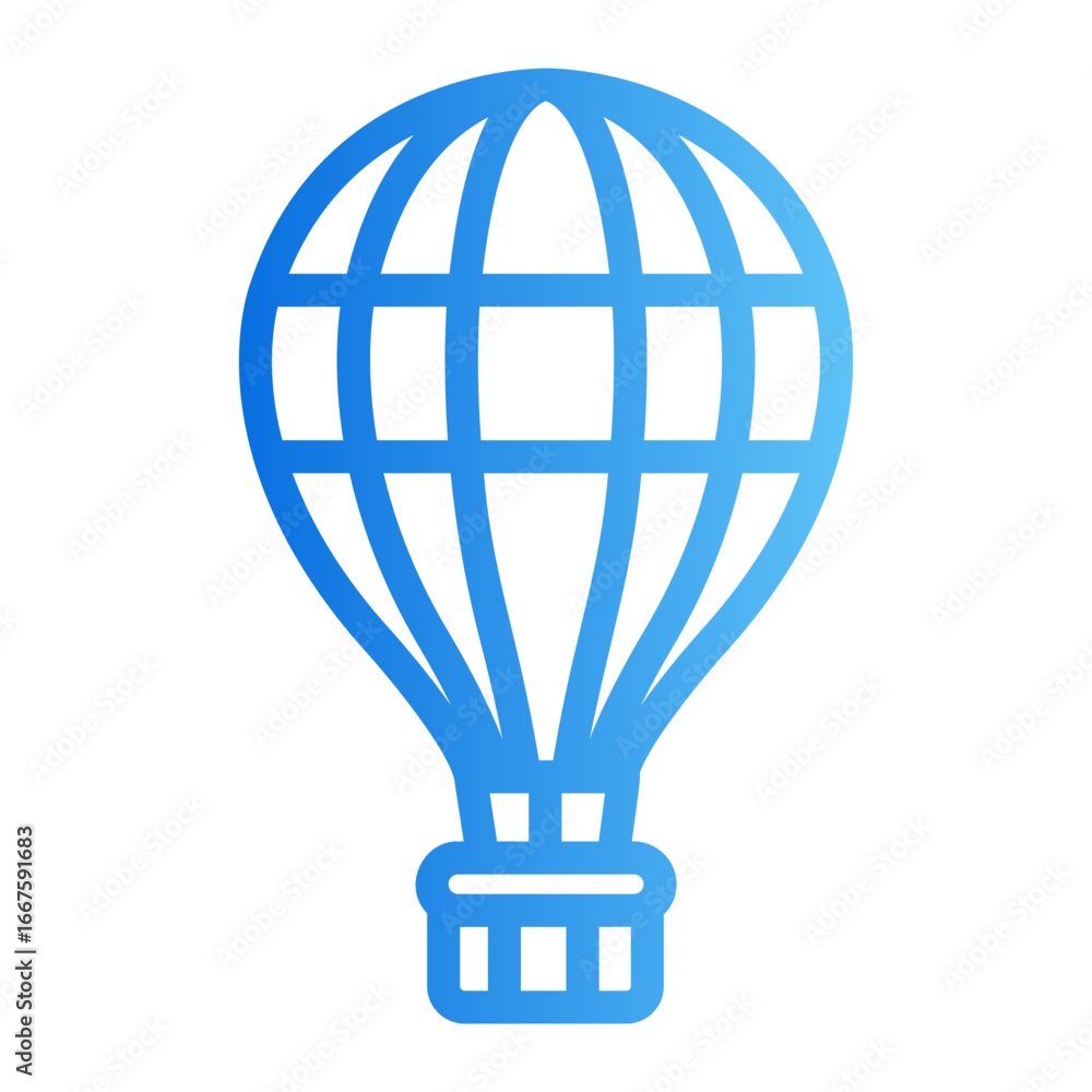 Obraz premium air balloon Gradient icon