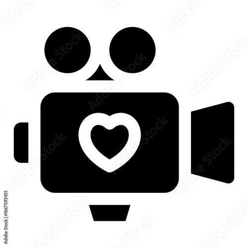 Camera Record   Glyph Icon