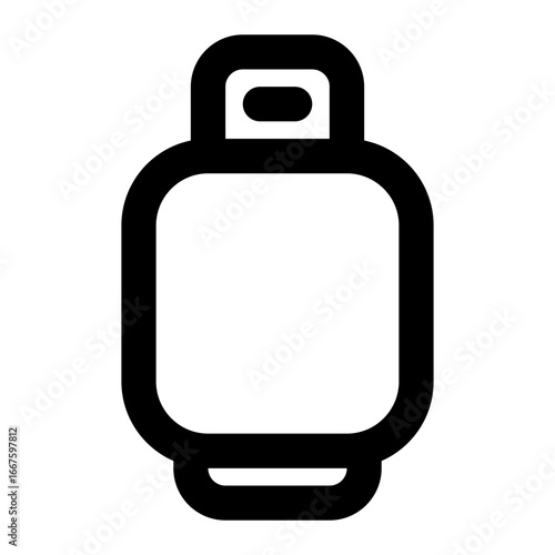 gas bottle icon for illustration