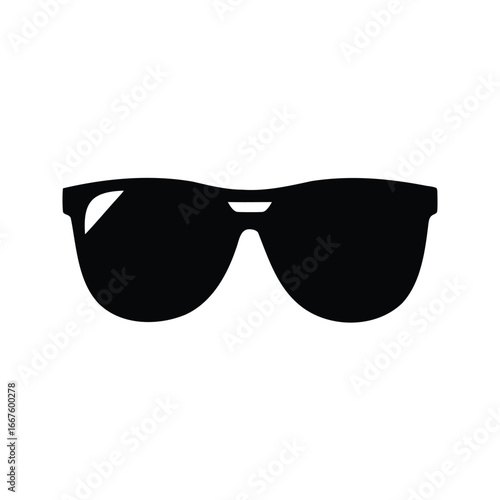 A pair of sleek and stylish sunglasses providing sun protection and cool fashion, A stylish sunglass silhouette vector illustration
