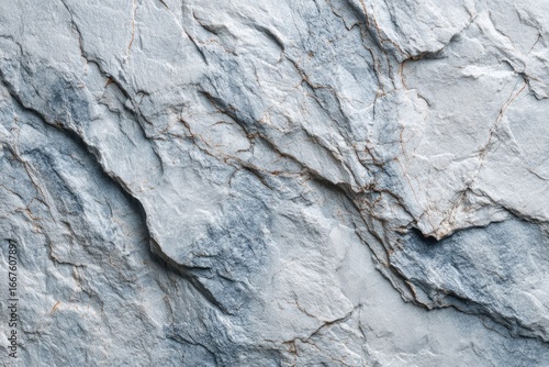Wallpaper Mural Light gray stone, textured surface with cracks and veins Torontodigital.ca