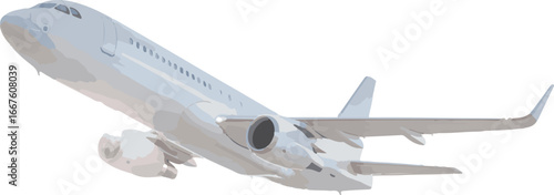 airplane on white background