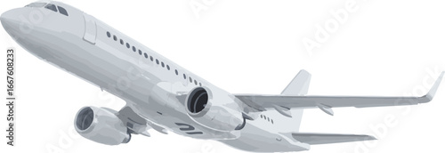 airplane on white background