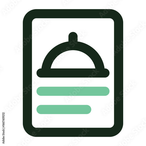 recipe book icon for illustration