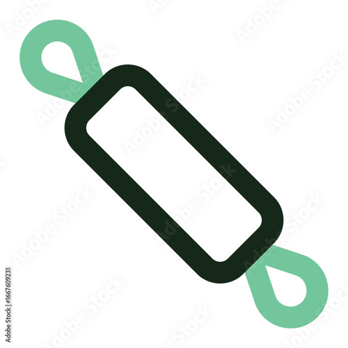 rolling pin icon for illustration
