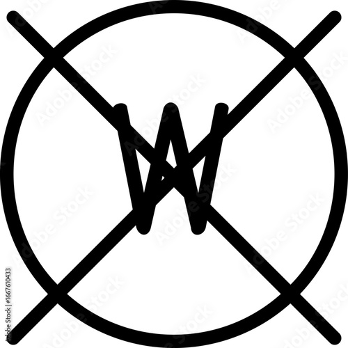 Laundry icon. Do not wet-clean