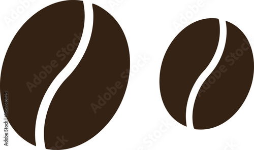 Coffee Beans Icon Simple Graphic Design bean coffee bean beans icon coffee icon cafe