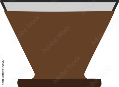 Coffee Pour Over Filter Brewing Icon brew dripper cone device equipment tool