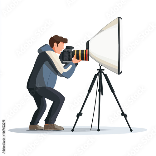 a photographer with camera