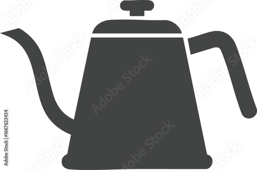 Kettle Icon Vector Illustration on White Background teapot tea coffee pot drink