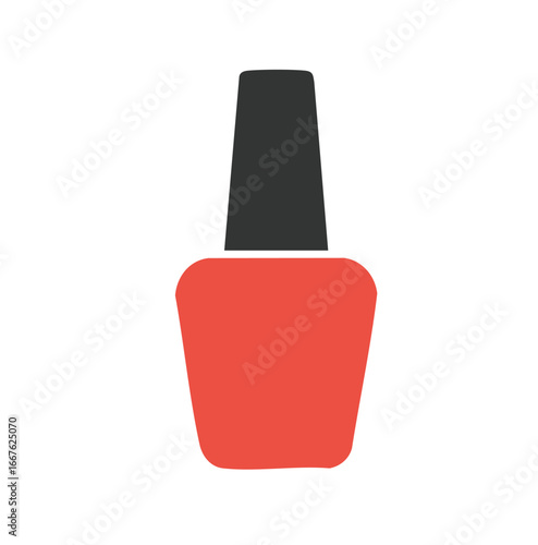 Nail Polish Bottle Icon nail polish beauty cosmetics fashion makeup red black design