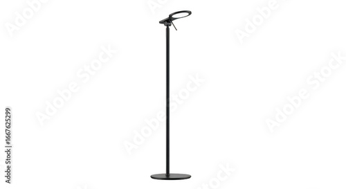 Adjustable Height Microphone Stand with Weighted Base and Boom Arm for Recording Studio and Live Performances