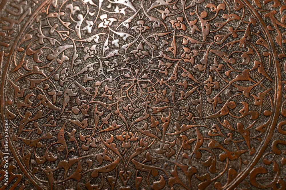 custom made wallpaper toronto digitalDecorative metal surface featuring precise handcrafted floral pattern